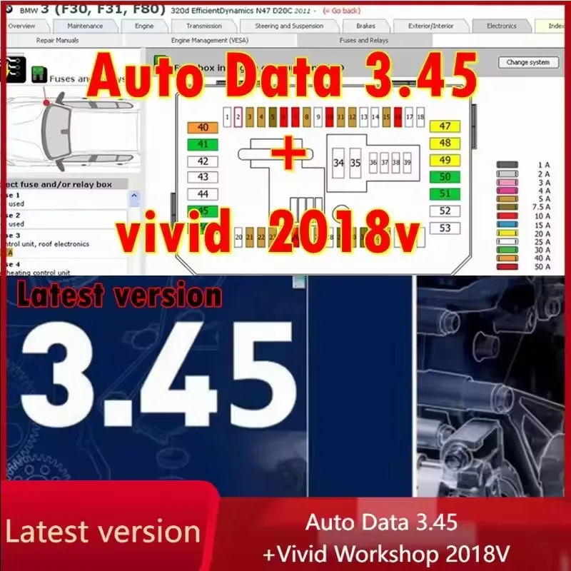 European Garage Auto Repair Software Vivid 2018 Atris-Technik, Autodata 3.45 Vehicle Maintenance Program