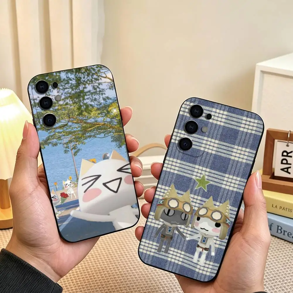 Cute Cartoon T-Toro Inoue Phone Case Black Silicone Soft For Samsung S26,S25,S24,S23,S22,S21,S30,Ultra,Plus,Fe,Lite Gift