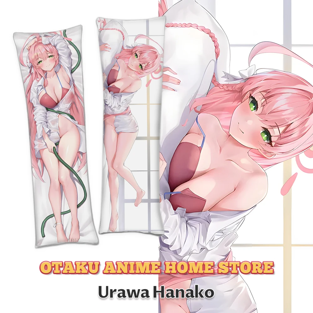 Anime Urawa Hanako Dakimakura Pillowcase Game Blue Archive Urawa Hanako Bedding Pillow Cover Custom Cushion Cover Otaku Gifts