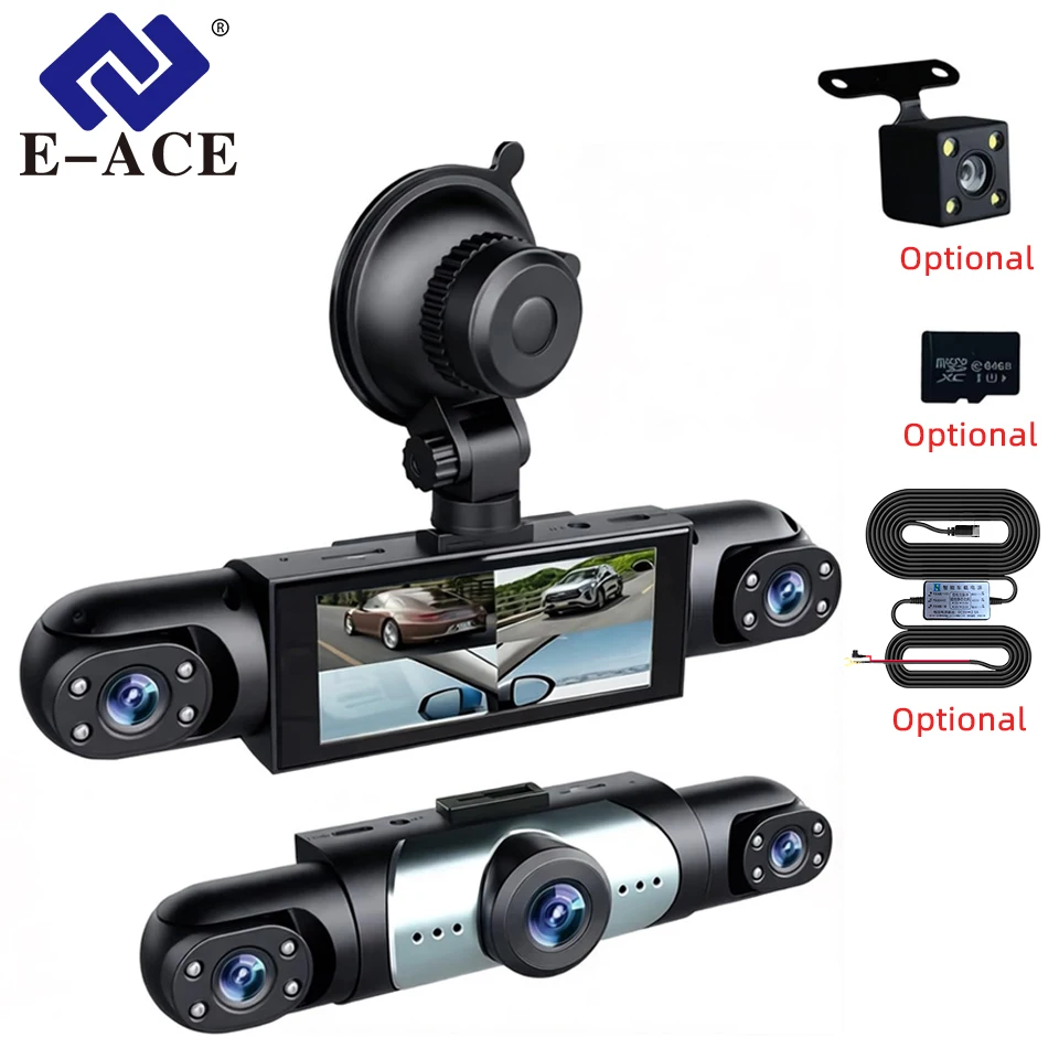 360 ° FHD Front Rear Left Right 4-channel Dashcam 1080P Driving Recorder Night Vision G sensor 24 Park Monitor Car Accessories