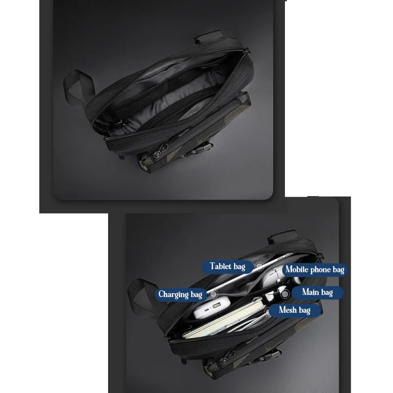 Shoulder Chest Bag Men Crossbody Bags Multi-functional Tactical Sports Fashion