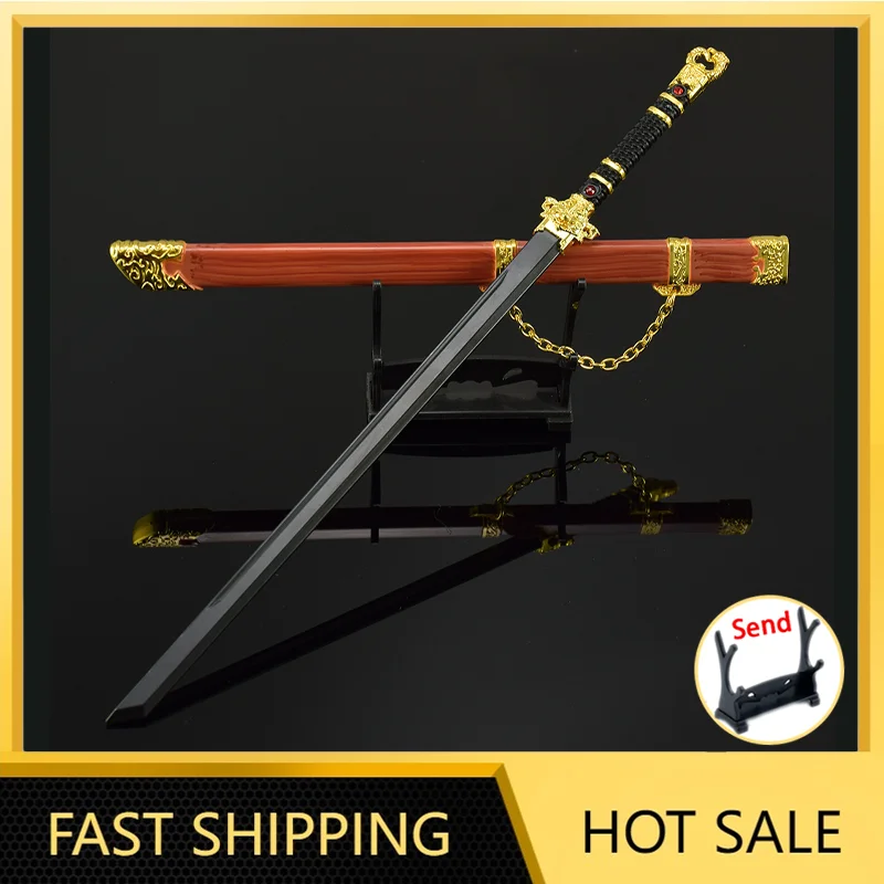 30 см Тан Hengdao, династия Тан, оружие, меч Синь, металлическая модель с оболочкой, игровая периферия PUBG, древняя китайская катана, игрушки для мальчиков