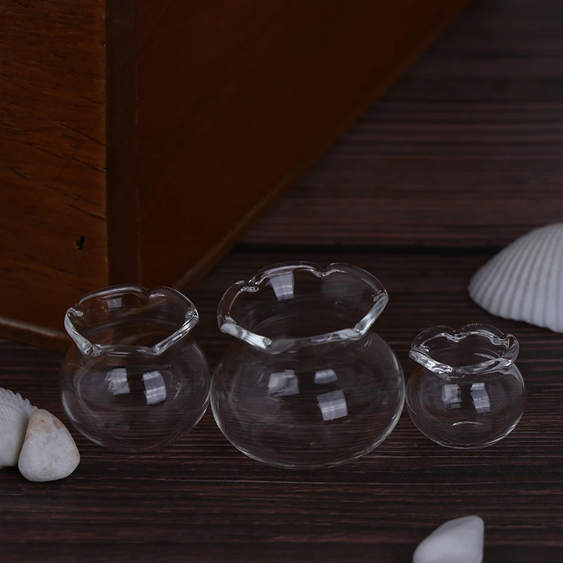 

For Dollhouse Decor 1:12 Dollhouse Miniature Transparent Glass Fish Tank