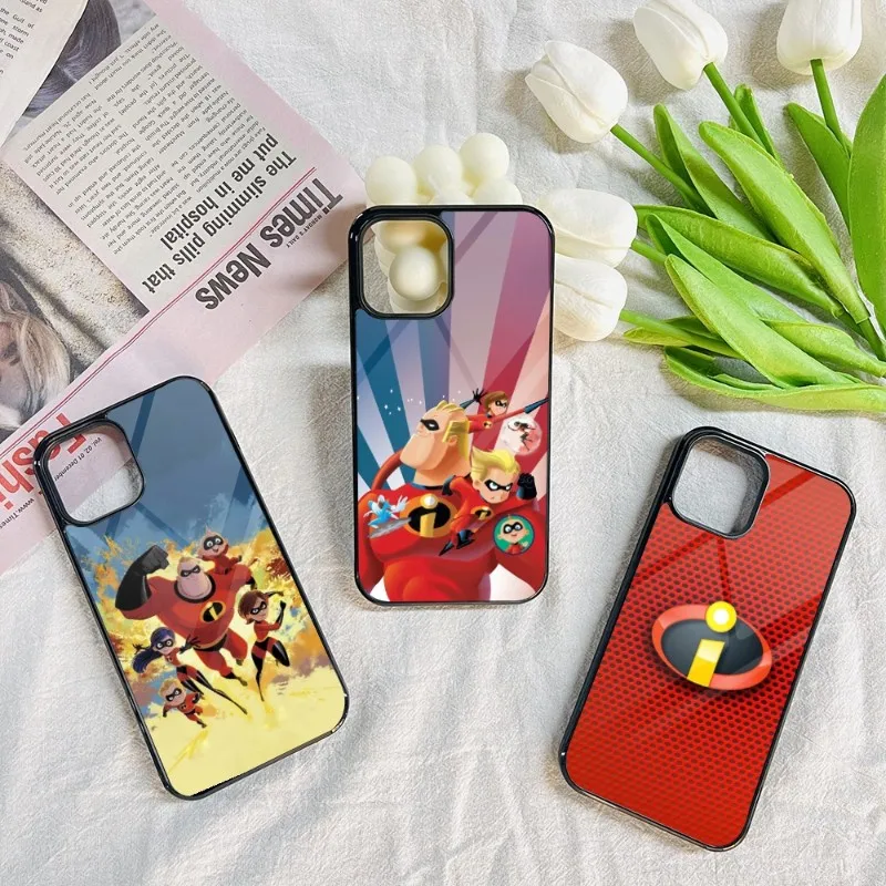 Incredibles 2 Phone Case For Iphone 15 14 13 12 11 Pro Max Mini 8 Plus Se Xr X Xs 2020 Fundas Shell PC+TPU Cover