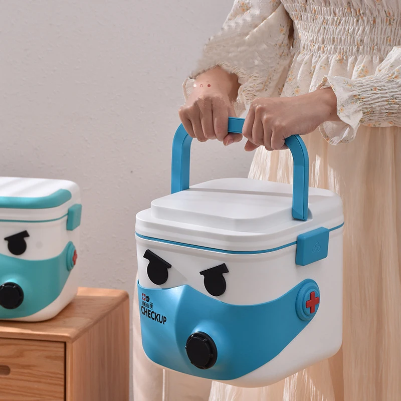 Medicina kit de primeiros socorros super grande capacidade pílula casos organizador família emergência farmácia recipiente de armazenamento pílula caixa
