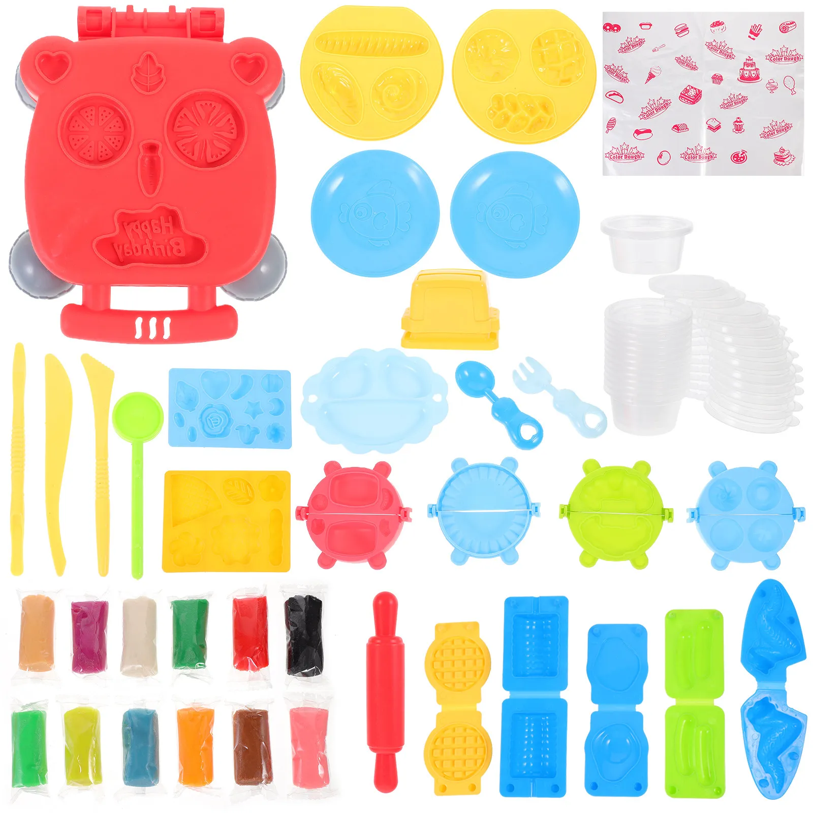 

Набор для лепки гамбургеров из глины: креативный набор для творчества, развивающий моторику рук и глаз, для детей, разноцветные инструменты для лепки из теста