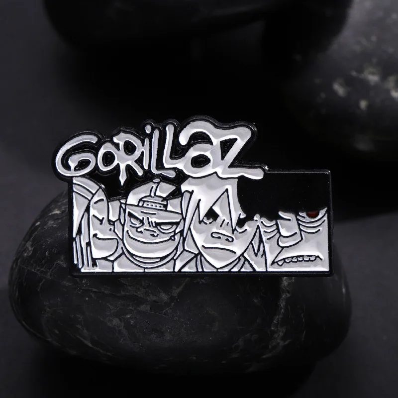 Cartoon character Rock Band Brooch Creative Retro street music Peripheral Alloy Badge Accessory Pins wholesale Gifts to friends