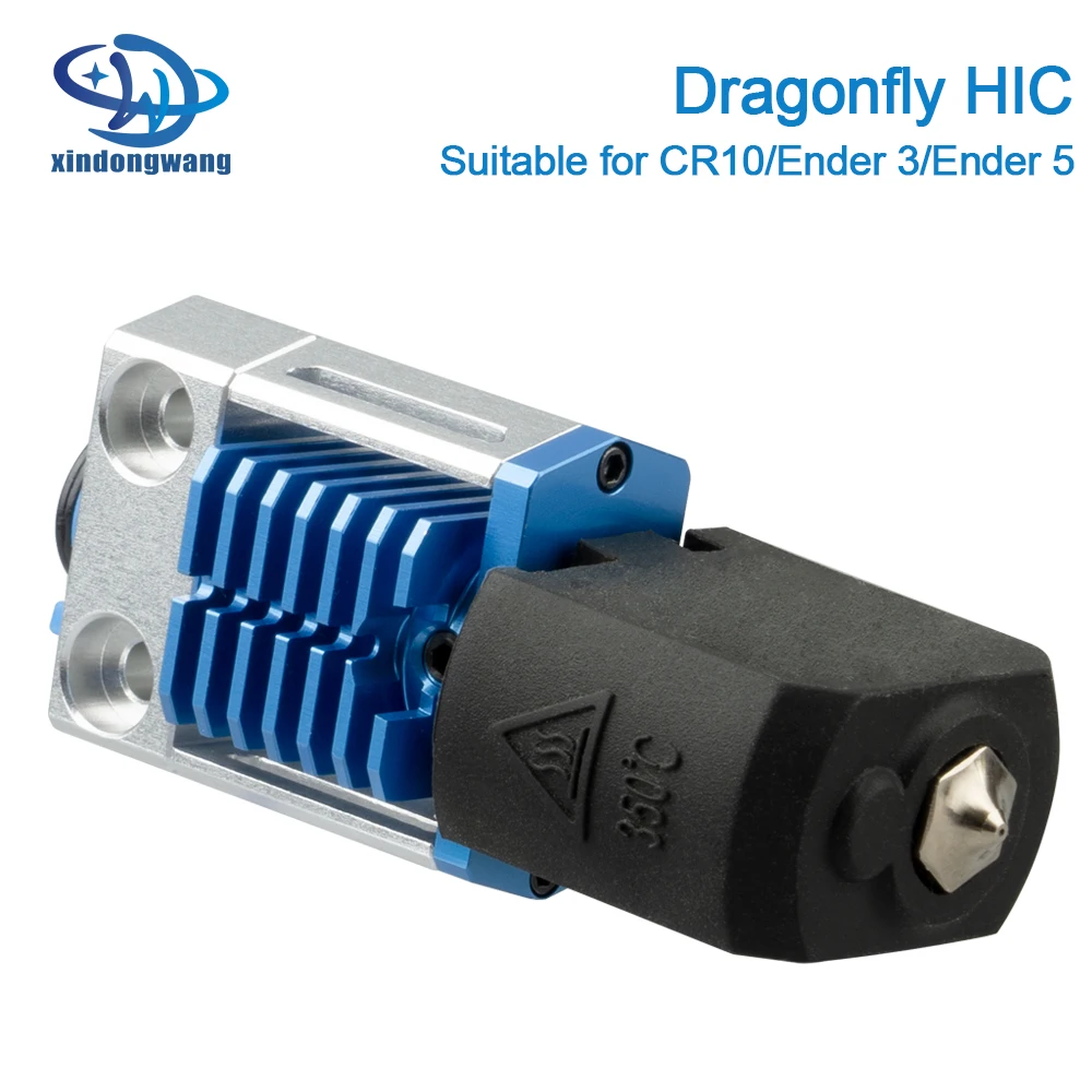 

Dragonfly HIC HF Extruder Hotend Bimetal Heatbreak Hardened Steel Nozzle Copper Heat Block For CR10 Ender 3