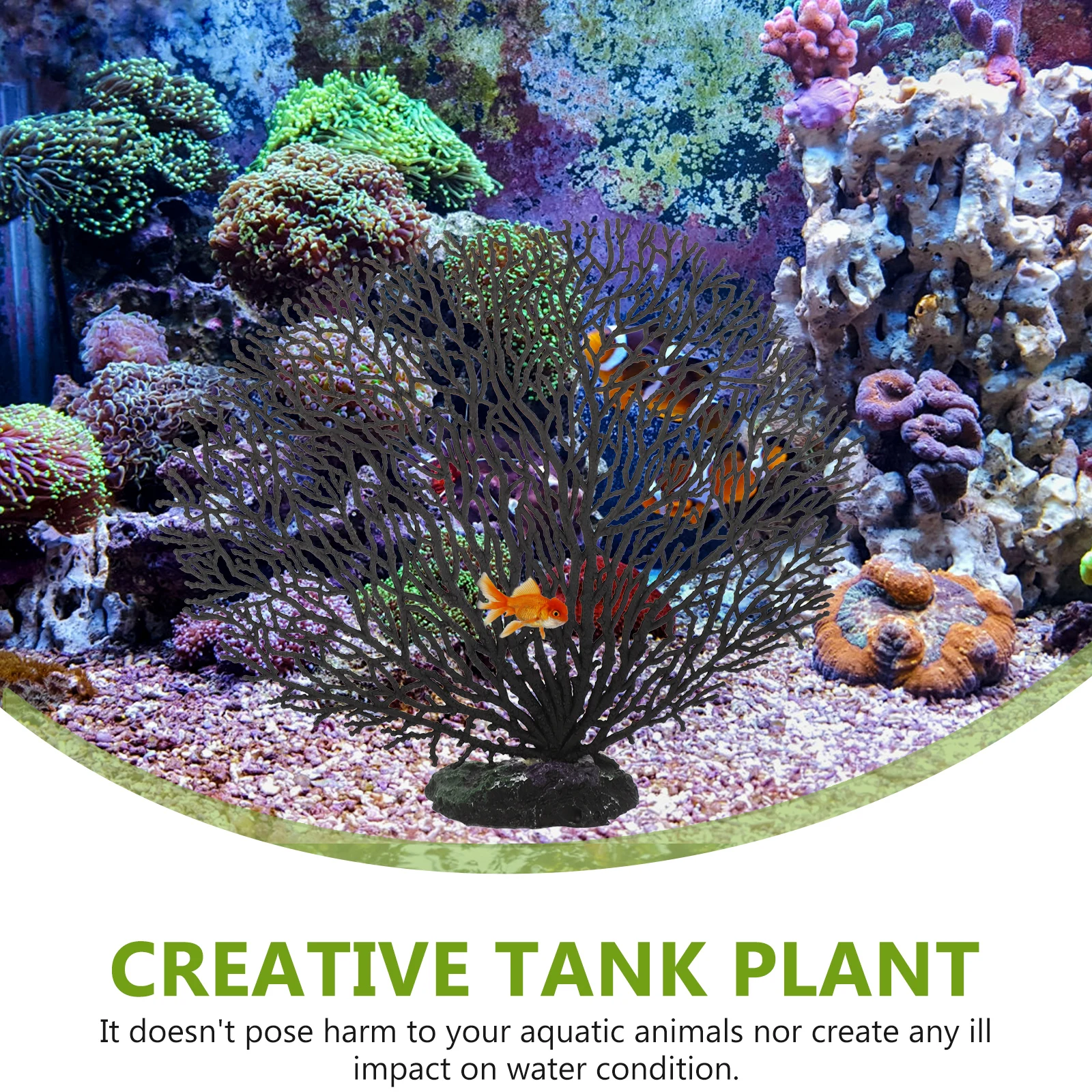 

Fish Tank Coral Decorations Simulated Wall Faux Plant Reef Aquarium Desktop Home