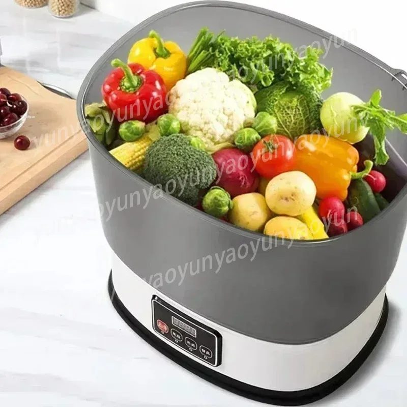 Lavadora de Verduras Inteligente con Desinfección por Ozono, Elimina Residuos de Pesticidas, Electrodoméstico Purificador de Frutas y Verduras