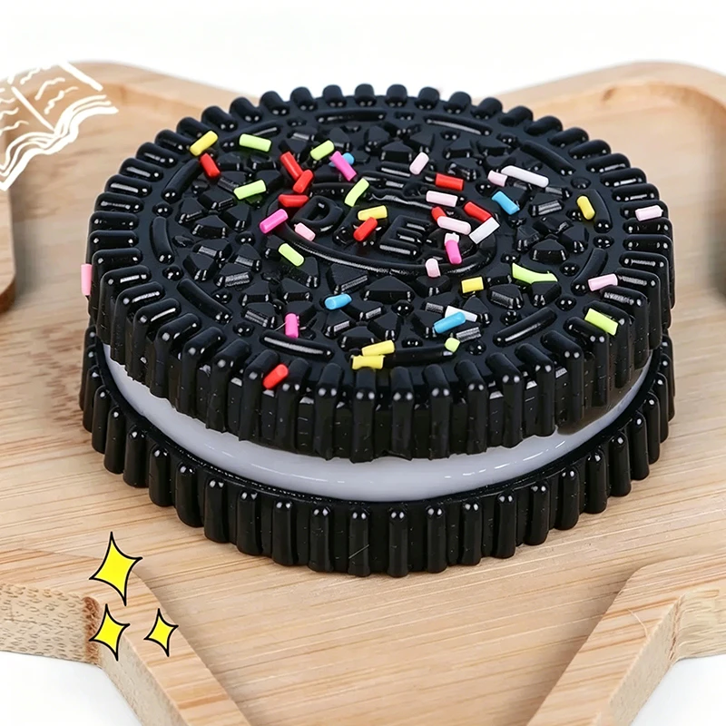 Squishy Simulation Oreo Stress Ball Squeeze Toys Creative Cookie Super Soft Fidget Toy ASMR Sensory Anti Stress Toys for Adults - view 5