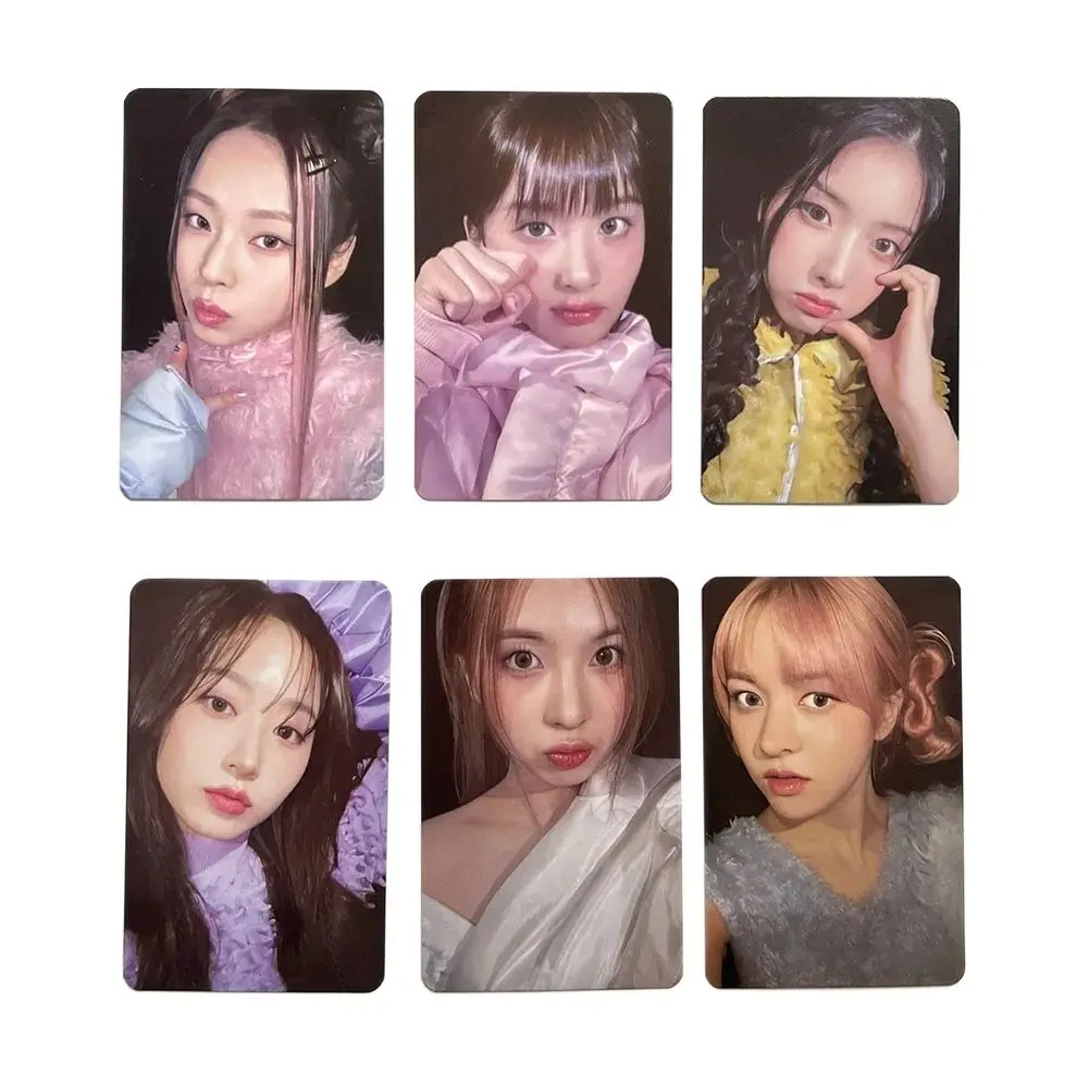 6Pcs/Set NMIXX Idol Girl Group New Album EXPERGO HD Printd Photocards LILY HAEWON SULLYOON BAE JIWOO KYUJIN Lomo Cards Fans Gift