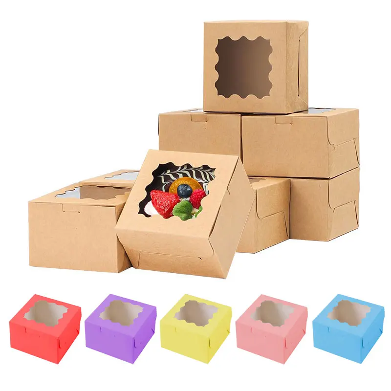 10/30Pcs Party Gift Cake Box Packaging, Candy,Cookie,Chocolate Packaging Box, Party Favors, Birthday Decor, Wedding