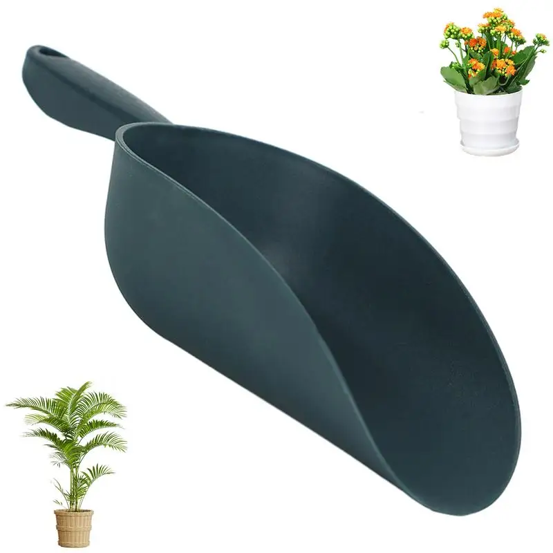 Soil Scoops Large Capacity Garden Shovel With Ergonomic Handle Gardening Hand Tools For Beach Play Pot Planting Soil Digging