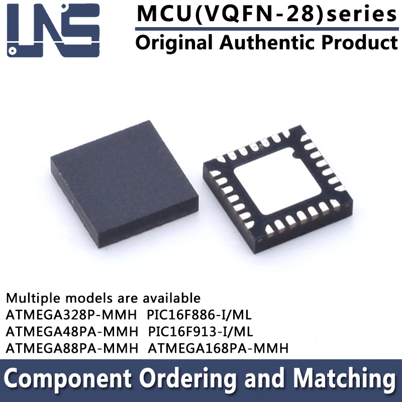 1PCS ATMEGA328P-MMH ATMEGA48PA-MMH ATMEGA88PA-MMH PIC16F886-I/ML PIC16F913-I/ML ATMEGA168PA-MMH ATMEGA328P-MMHR VQFN-28 MCU