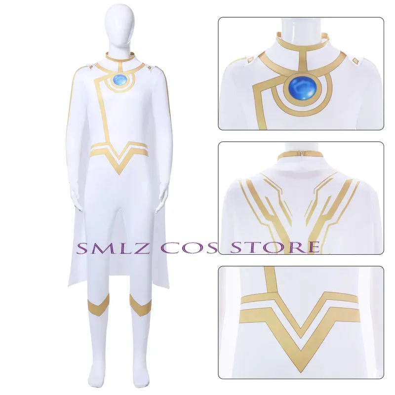 

AIAI 2025Hero X To be Косплей Костюм Красивые Белые Комбинезоны Плащ Аниме Игровой Наряд Набор Пати Опора для Женщин Me