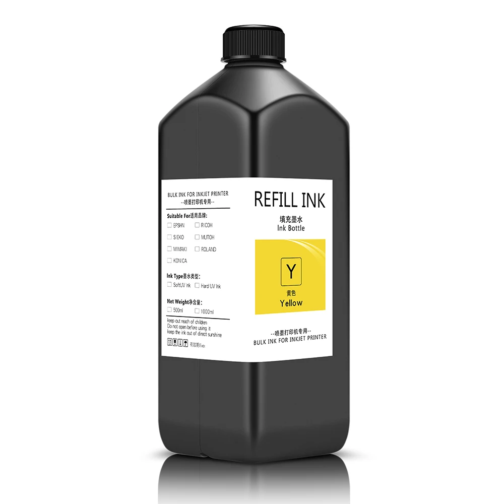 1000ml LED UV ink soft / hard For Roland LEF-200 LEF-300 LEF-12 LEF-12i LEF-20 LEJ-640 LEJ-640FT LEC-300 LEC-330 LEC-540 printer