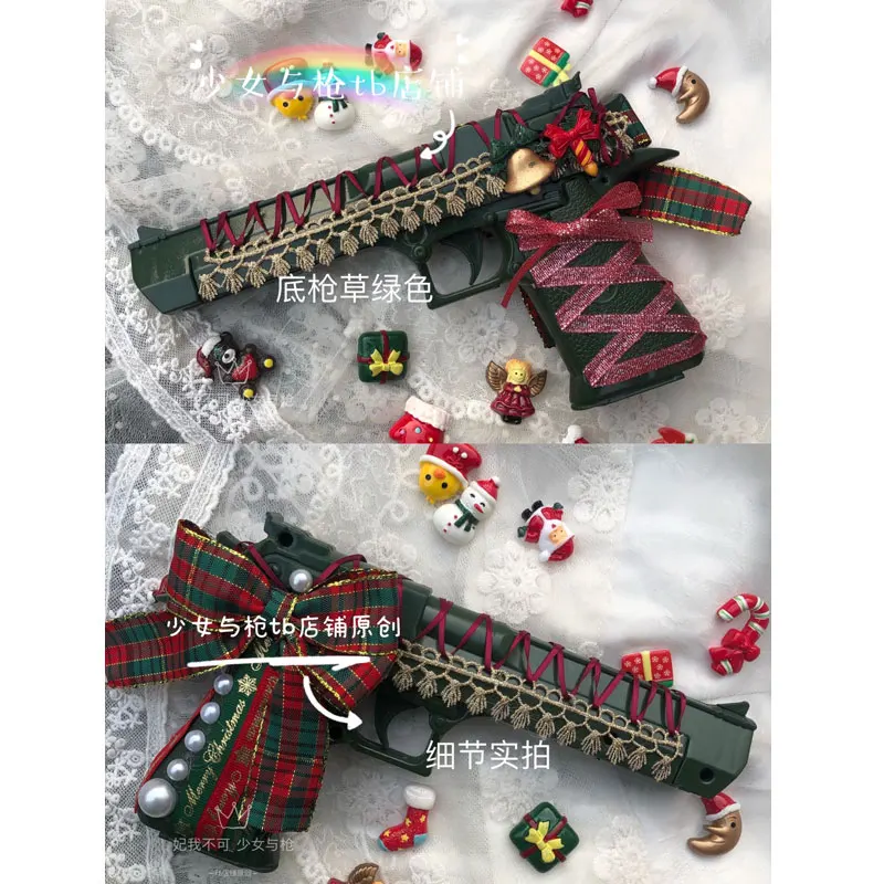 Cosplay Pistol Toy Gun Model Cannot Shoot Comic-con Photo Props Sweet Girls Handmade Cosplay For Girls Outdoor Fake Gun Gifts