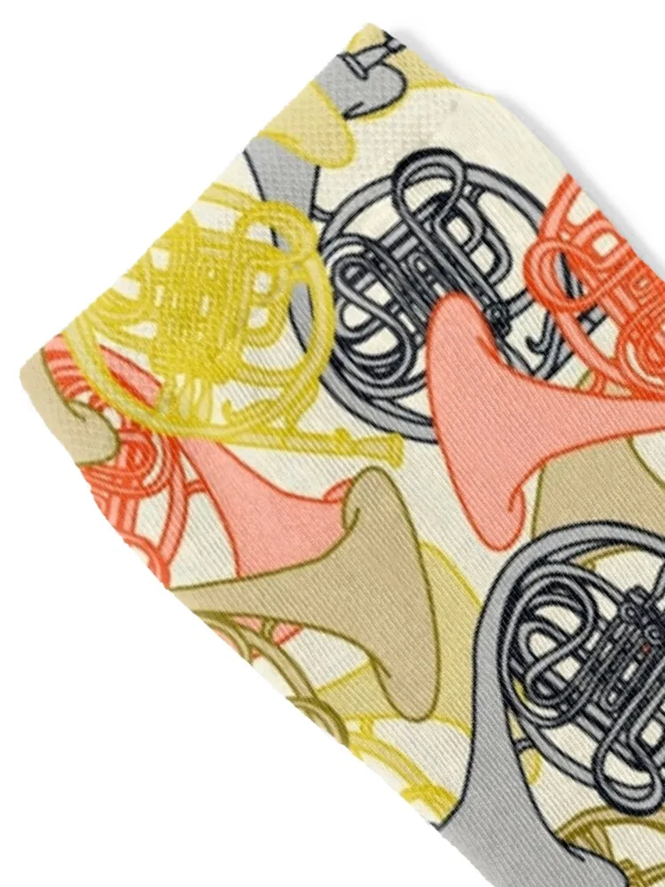 Hootenanny Horns French Horn Pattern Socks