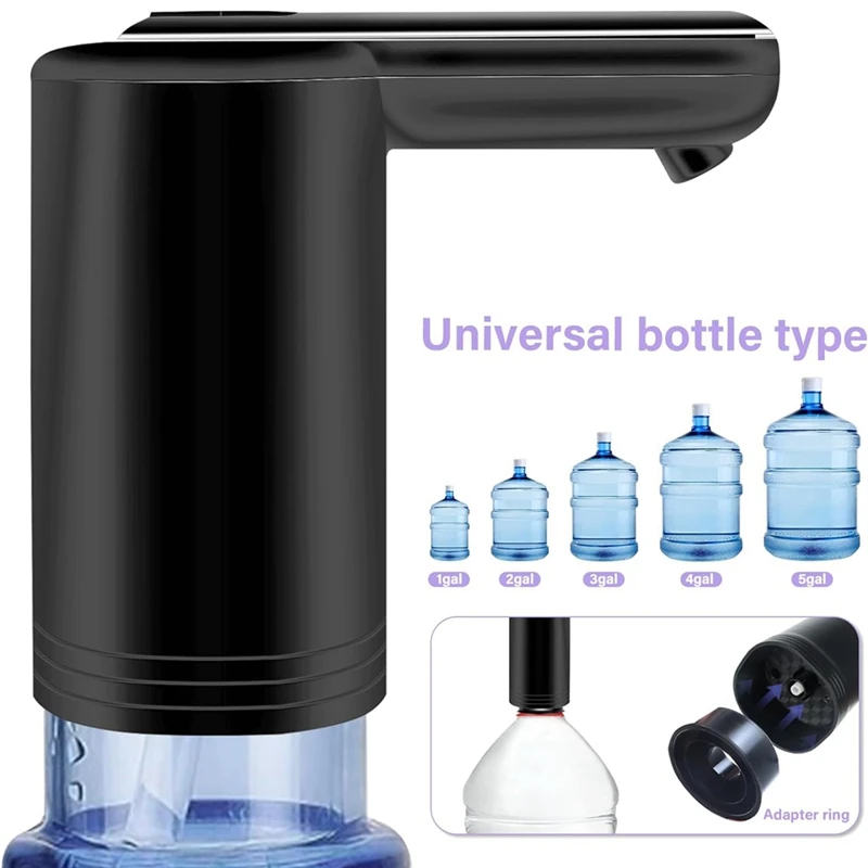 Distributeur d'eau pour bouteille de 5 gallons, pompe à eau à pompage plus rapide universelle à 2 moteurs, chargement USB portable, meilleures offres