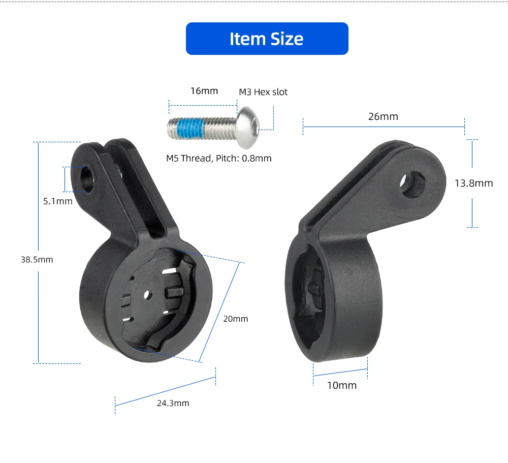 Fahrrad Sattel Schiene Rücklicht Halterung Sattelstütze Halterung Ständer Für Magicshine RN120 SEEMEE 60 100 180 200 300 Lampe Verlängerung Halter – Detail 17