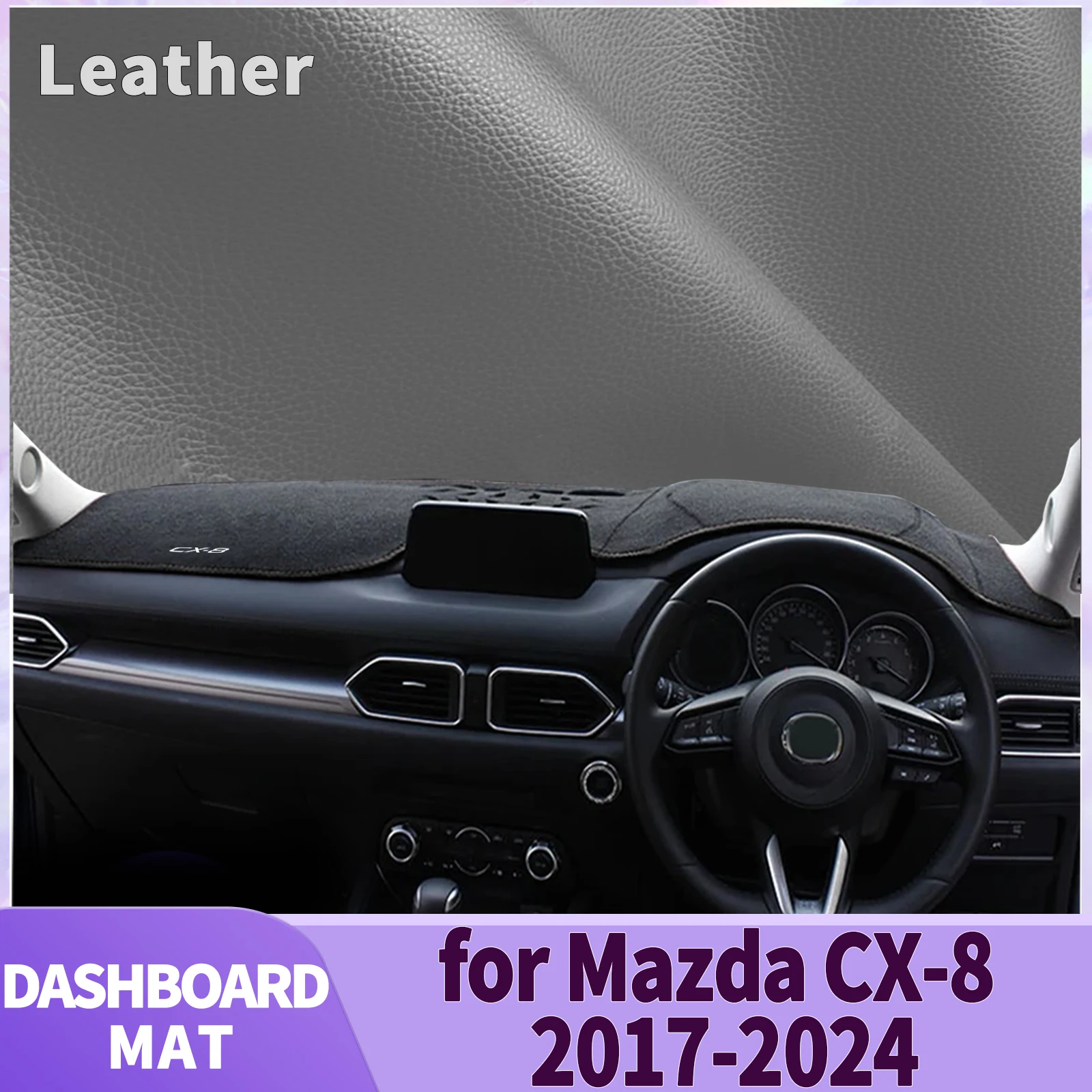 

fit for Mazda CX-8 CX8 2017 2018 2019 2020-2024 Car Accessories Dashmat Dashboard Cover Pad DashMat Sunshade Protective Carpet