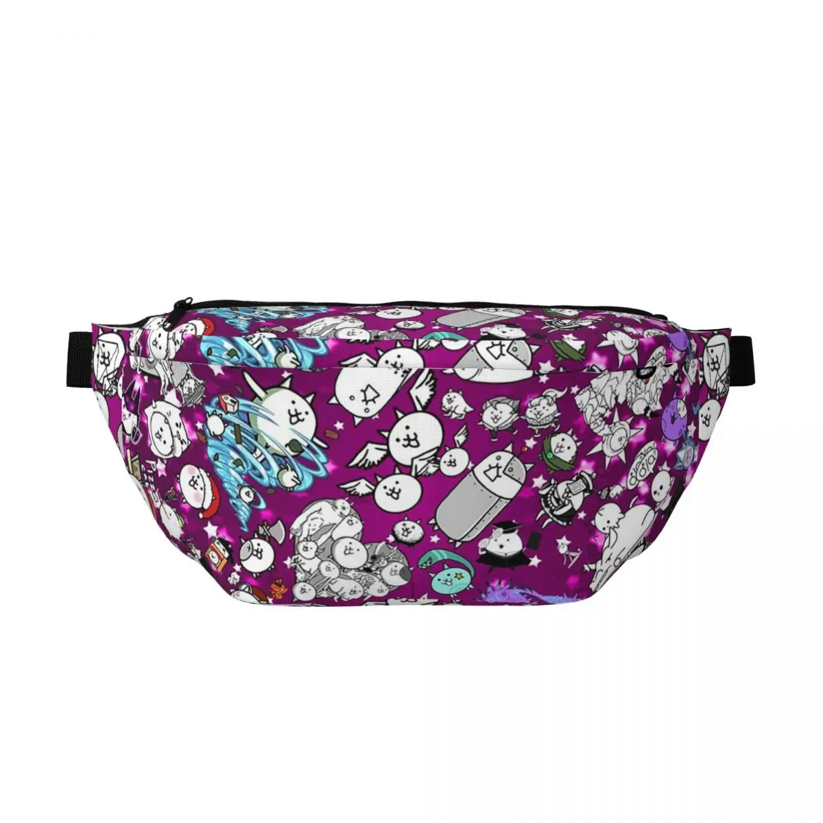 

Сумка-бананка через плечо Battle Cats для мужчин и женщин, регулируемая поясная сумка для путешествий, бега, хранения денег и телефона, нагрудная сумка