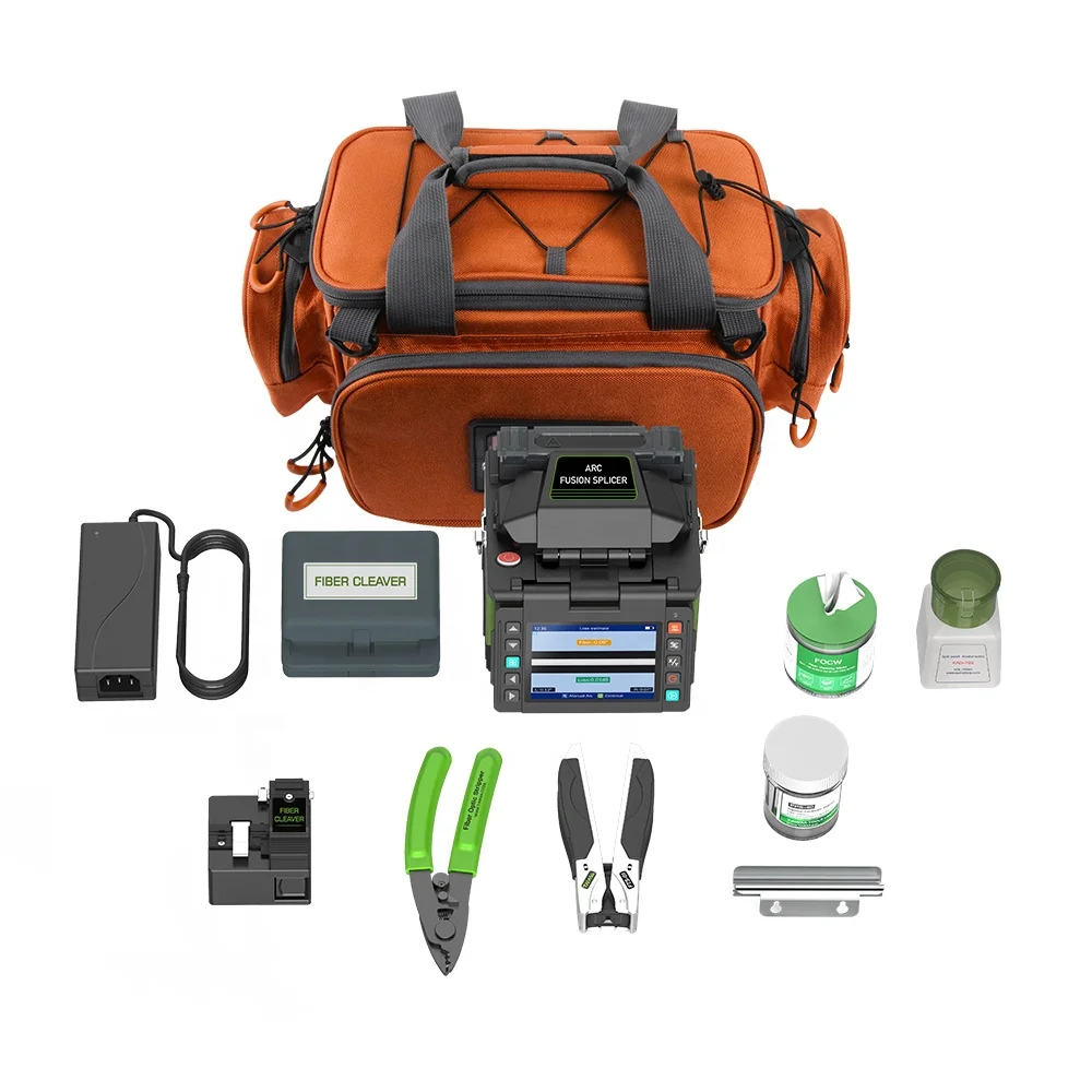 EX39 جهاز ربط الألياف متعدد اللغات 6S أربعة محركات محاذاة الأساسية الألياف البصرية FTTH ARC آلة ربط الألياف المتعددة