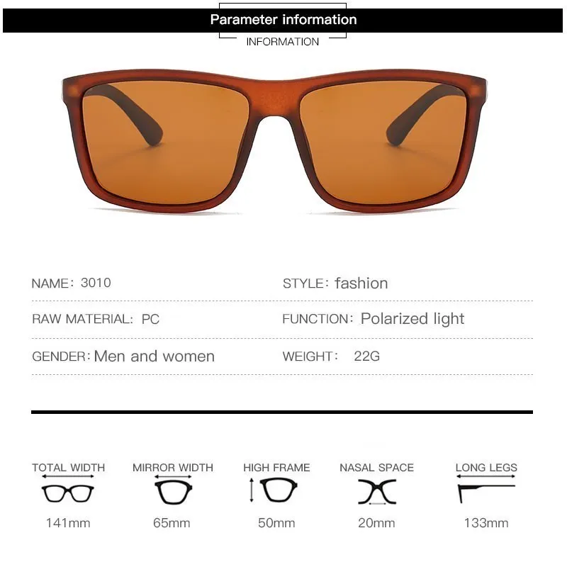Polarization Sunglasses Women Men Outdoor Driving Special Sports Anti-UV Color-changing Polarization Sunglasses 12-JY8213