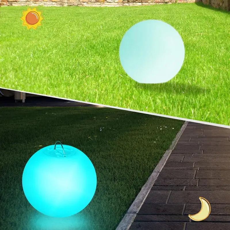 2pcs Ball Shape Floating Night Pool Light Decorative Waterproof Pool Lights RGB Ambient Lamp Pool Lights