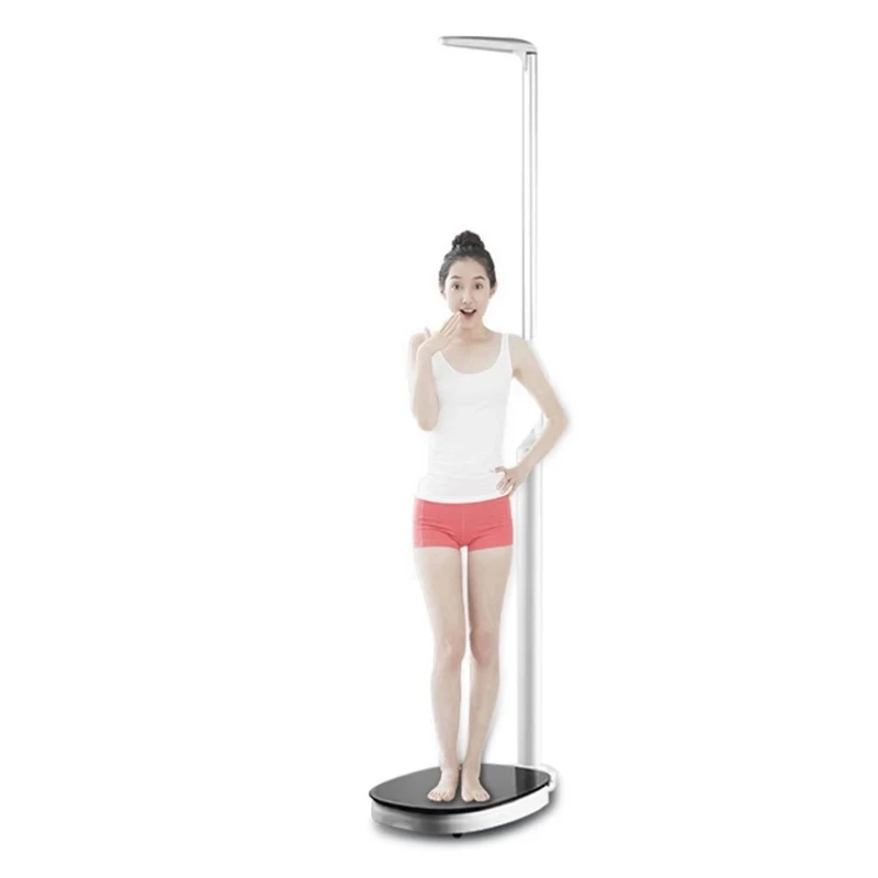 

Latest Ultrasonic Electronic Digital 200Kg BMI Body Composition Medical Height Measure Body Weight Scale