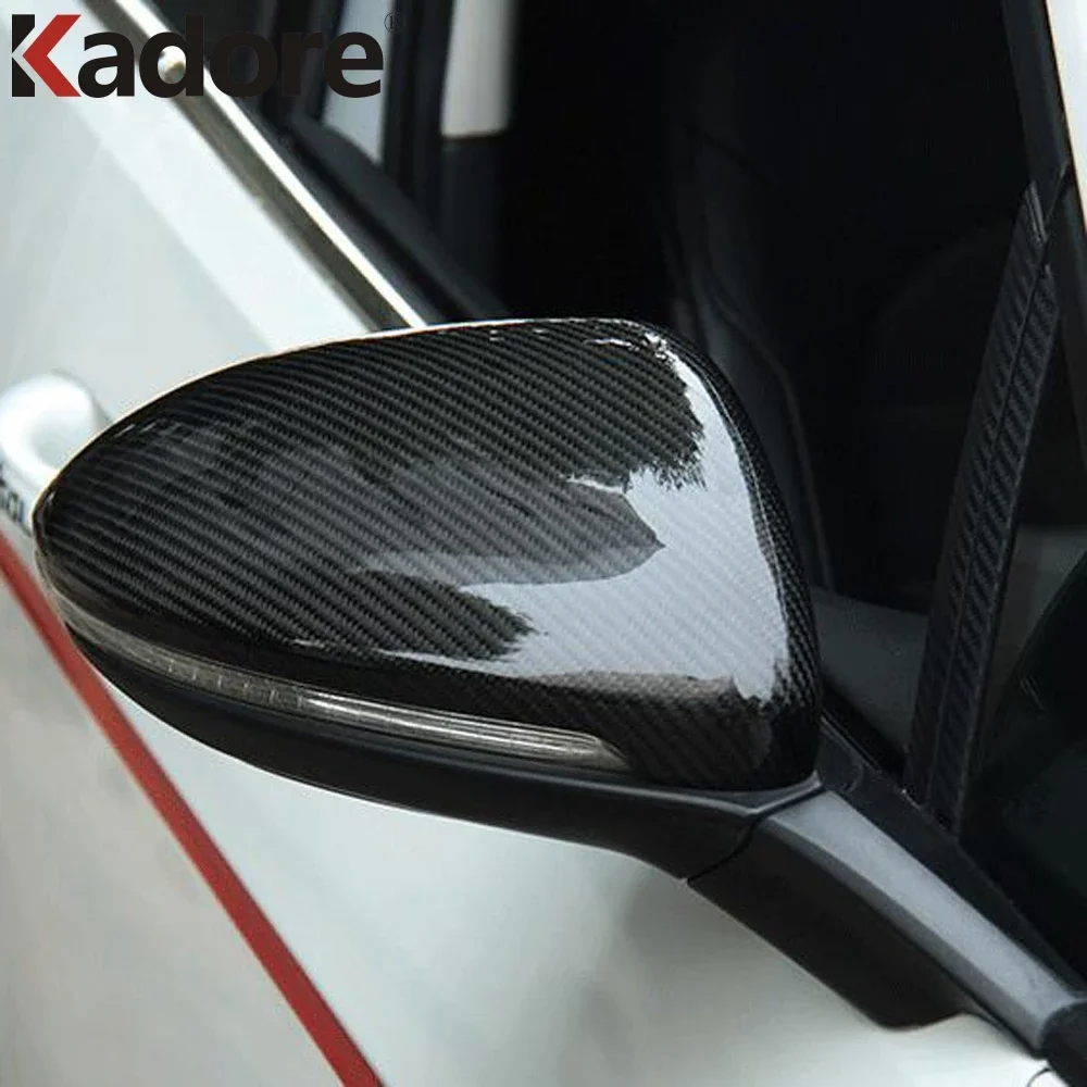 Carbon Fiber For Kia Cerato Forte K3 2019 2020 2021 2022 2023 Side Door Rearview Mirror Cover Trims Car Exterior Accessories