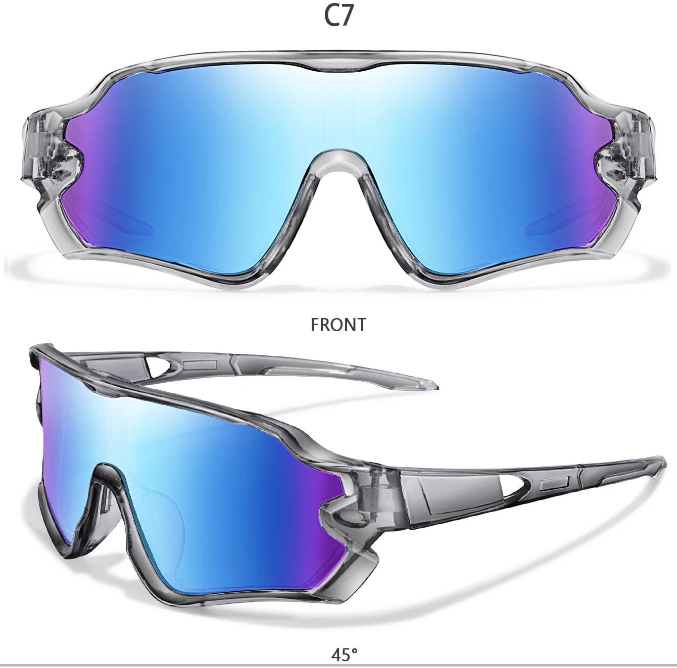 9-15 Jahre alte Kinder Radfahren Sonnenbrillen Jungen und Mädchen Outdoor-Sport Reiten UV400 Campingbrille Angeln Fahrrad Kinder Brillen – Detail 14