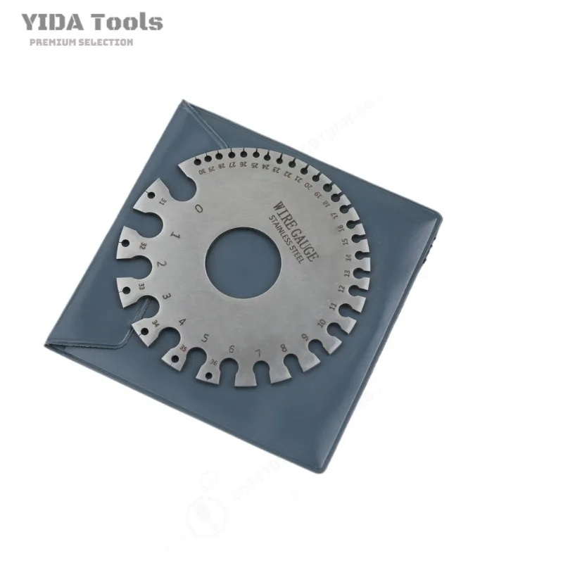 Stainless Steel Wire Gauge AWG Template Welding Inspection Ruler for Metal Wire Thickness Measurement