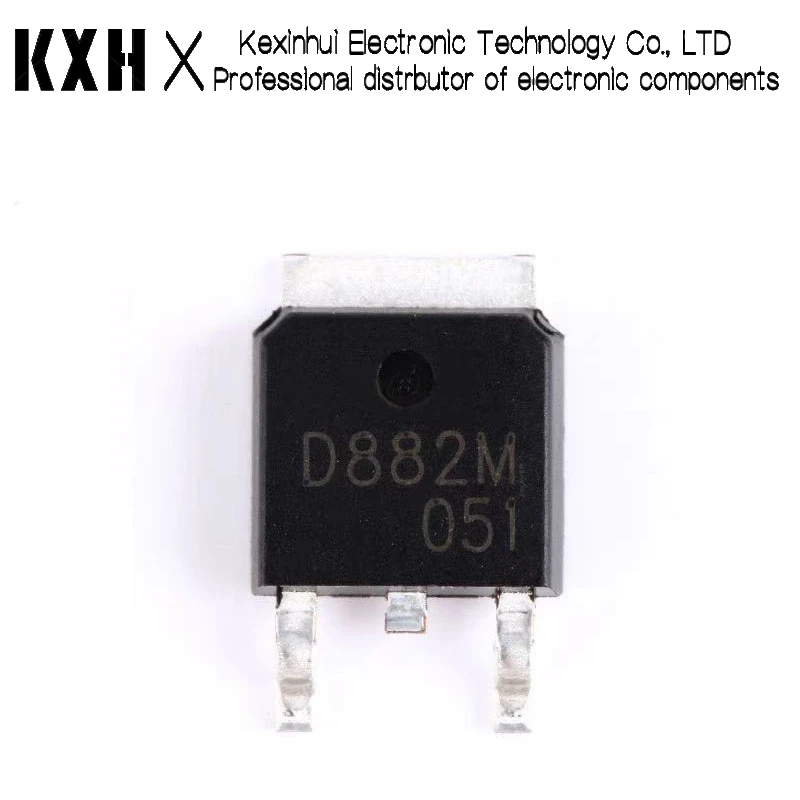 10PCS D882 D882M 2SD882 3A 40V NPN TO-252 transistor