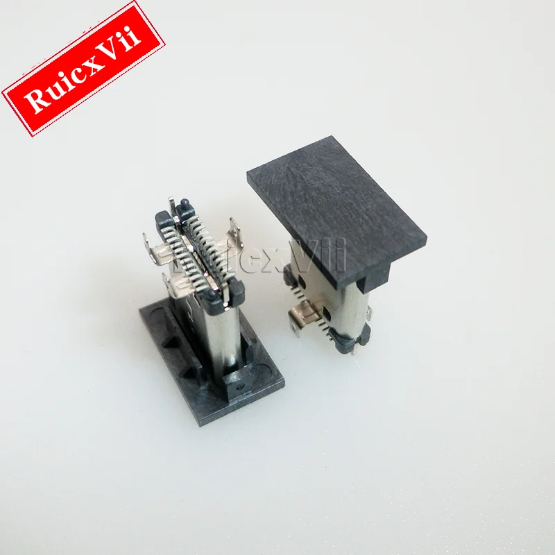 Tête mâle USB3.1, Interface type-c 24P, Patch Smt Vertical avec trois jambes fixes, 10 pièces