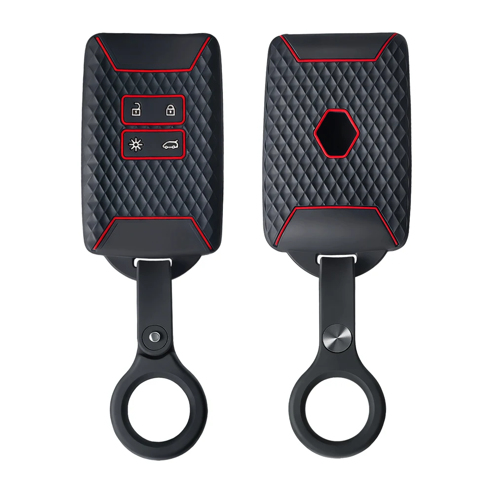 Silicone Car Key Case Cover Fob for Renault Captur Megane Talisman Espace Clio Zoe Koleos Scenic 4 Arkana Dacia Sandero Card