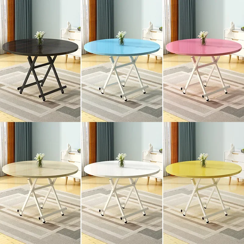 Space Saving Home Office Laptop Desk Small Apartment Luxury Coffee Table Foldable Round Dining Table Furniture Living Room