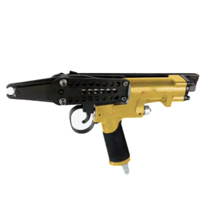 SC77XE Extended Hog Ring Gun 15 Gauge 3/4-Inch Hog Ring Stapler Pneumatic Long Nose Hog Ring Plier Wire Cage Clipping Gun 100pcs