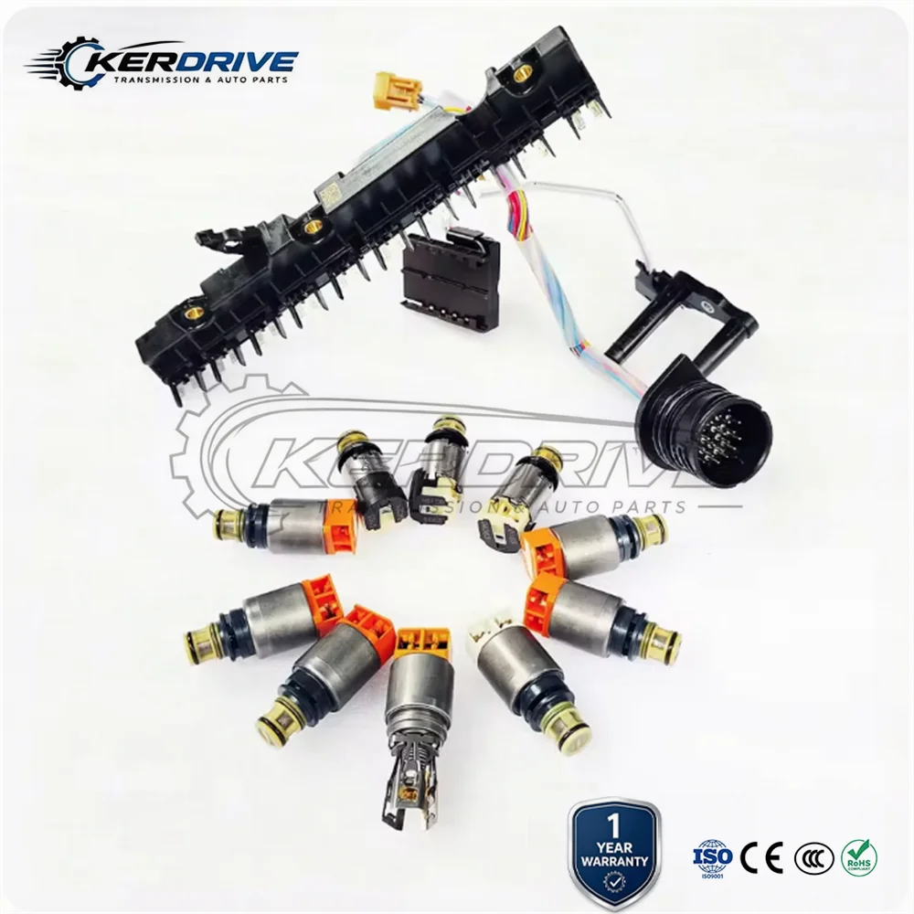 9HP48 Z9HP48 9-Speed Transmission Valve Solenoid Kit with Harness for Land Rover Caravan Cherokee Renegade MDX CRV Doblo