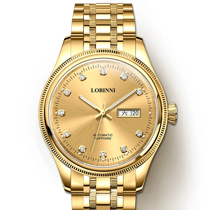 

LOBINNI men's watches, skeletonized mechanical watches for men, skeletonized mechanical watches for men