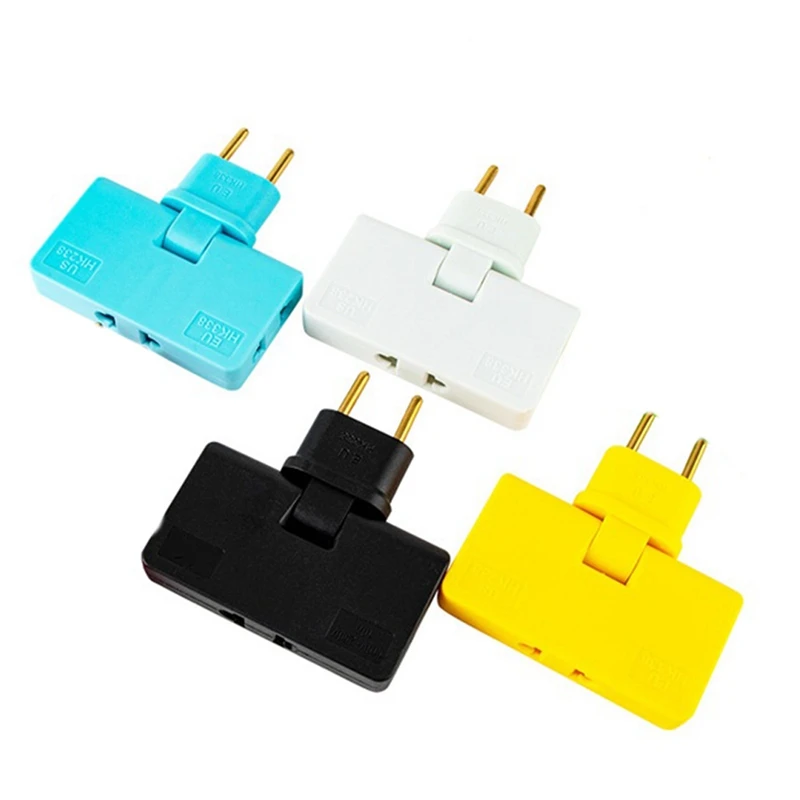 Rotate EU Plug Converter 3 In 1 Rotatable Outlet Extender 180 Degree Extension Plug Multi Plug Mini Outlet Adapter