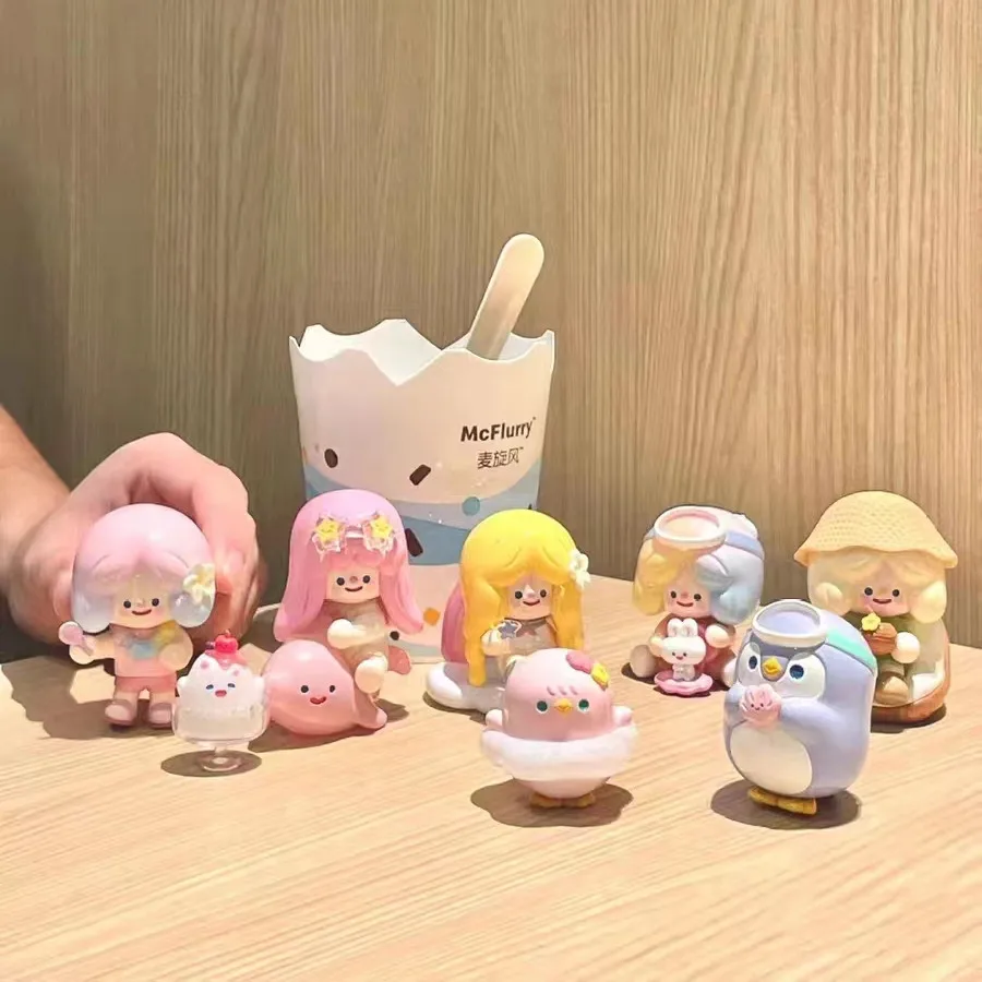 Cute Anime Figure Gift Surprise Box Original Rico Perfect Midsummer Blind Box Toys Model conferma lo stile