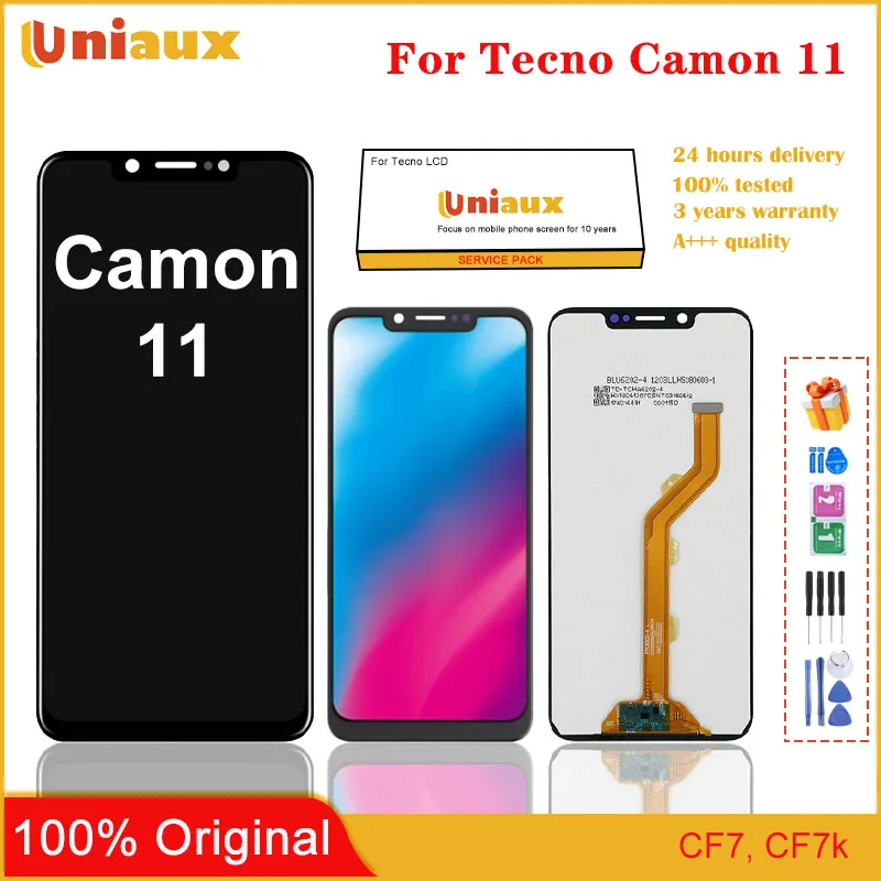 

6.2" Original For Tecno Camon 11 CF7 LCD Display Touch Screen Digitizer Assembly New Camon11 CF7k LCD Repair Replacement Parts