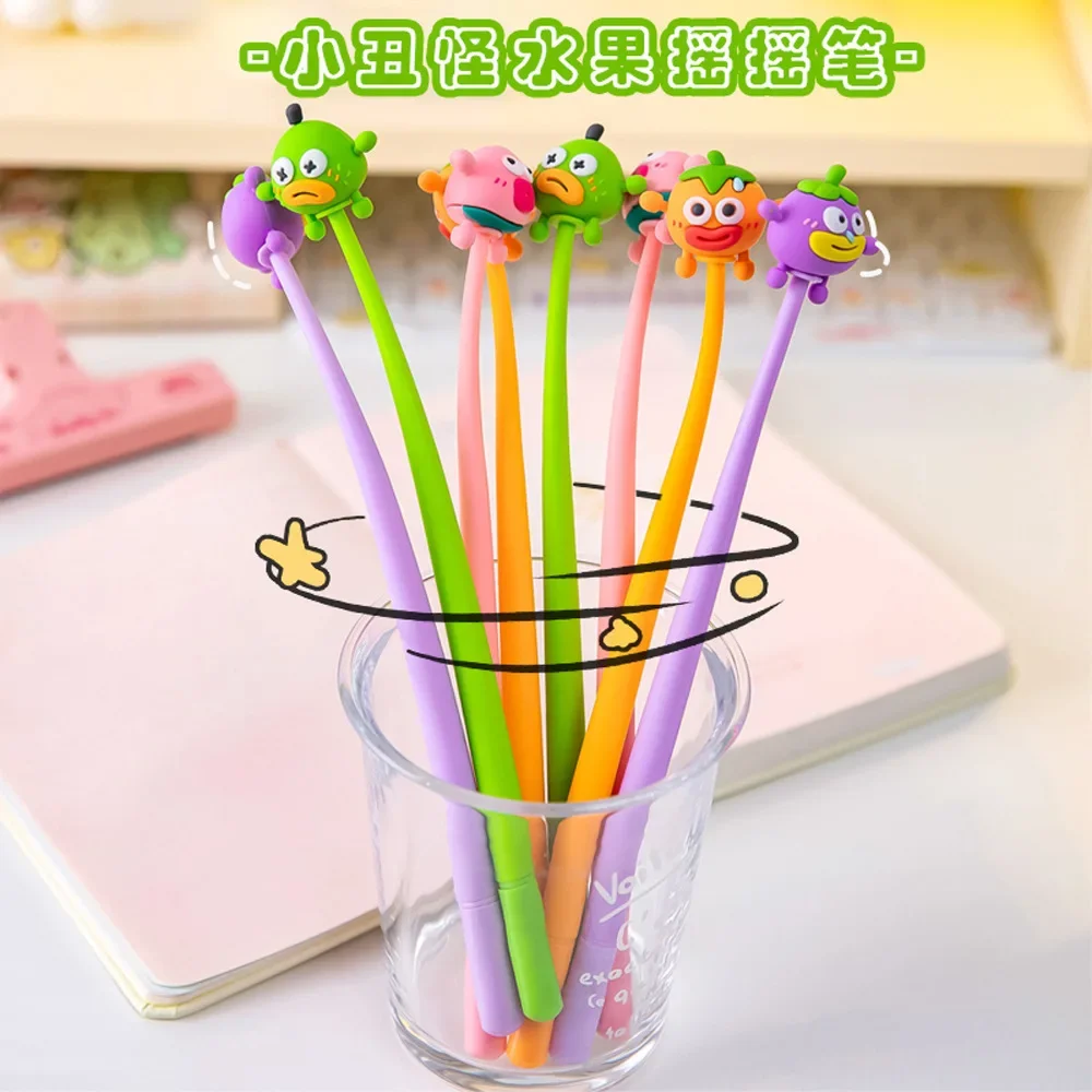 Wholesale cartoon clown monster silicone gender-neutral pen, cute student stationery office supplies