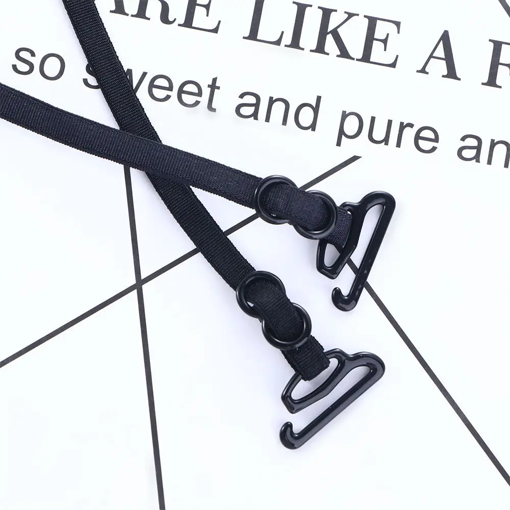 インナーアクセサリー 滑り止め目に見えないストラップ ソリッドカラーのブラジャーストラップ 調節可能なブラジャーベルト 胸部ガードル ショルダーストラップ