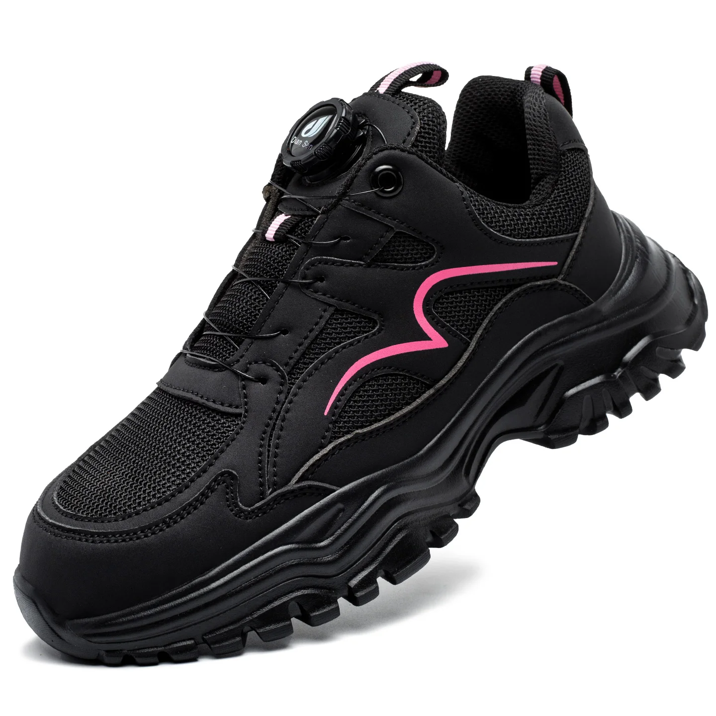 Sicherheitsschuhe Damen Arbeitsschuhe Strukturierte Schuhe Pneumatischsichere Schutzschuhe Arbeitsstiefel Stahlkappe Damen Plateauschuhe