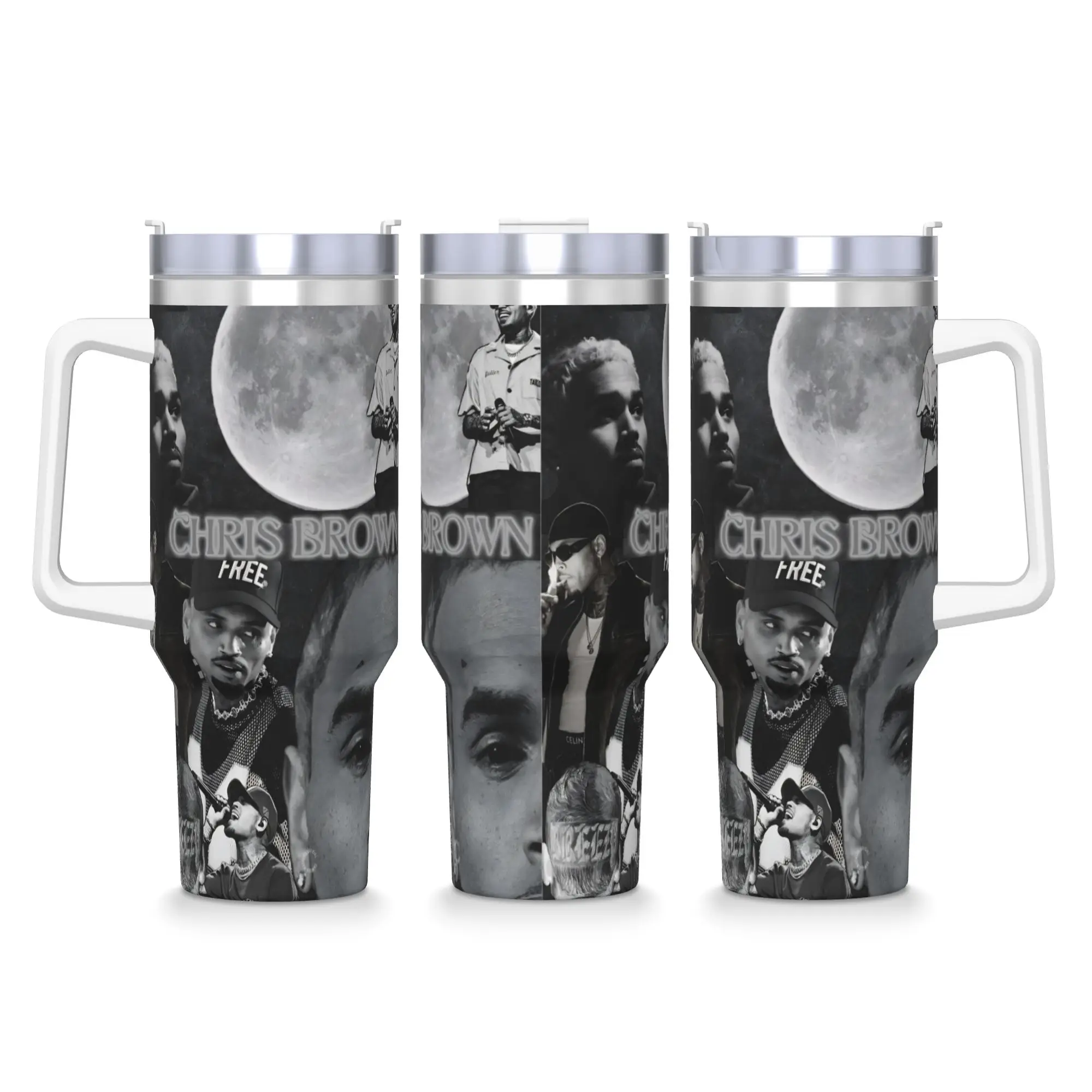 Chris Brown Breezy Bowl XX Stainless Steel Tumbler  Camping Car Mugs Large Coffee Mug Hot Drinks Milk Tea Water Bottle