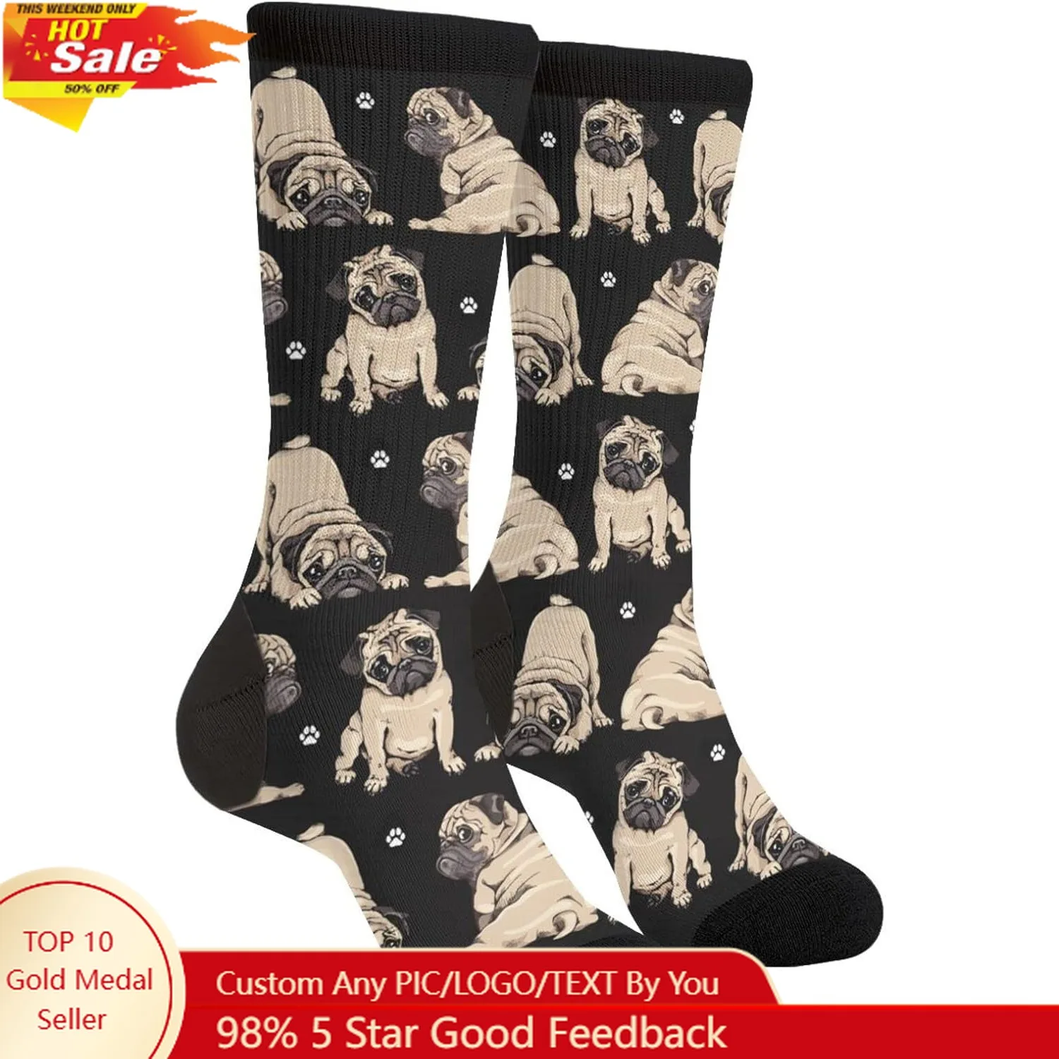 

Funny Casual Funny Funky Novelty Socks For Men Women