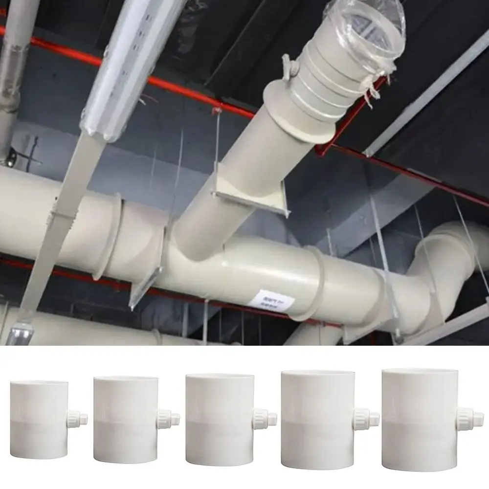 PVC Air Valve Portable 75/100/150/160/200mm Round Check Valve Manual Switch Valve Ventilation